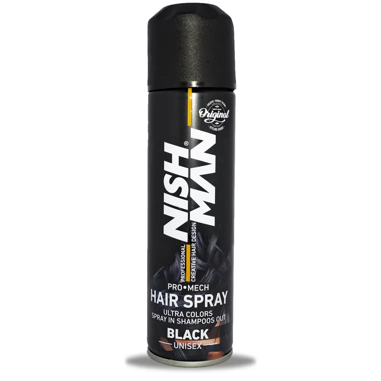Спрей для волосся фарбуючий Nishman Hair Coloring Spray Black 150мл, фото 1