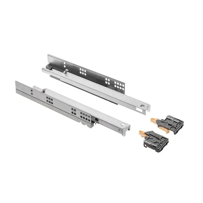 Направляюча 400mm GTV MODERN SLIDE (ДСП-16mm) прихованого монтажу повного висуву 35кг PB-0SHX-400-A, фото 1