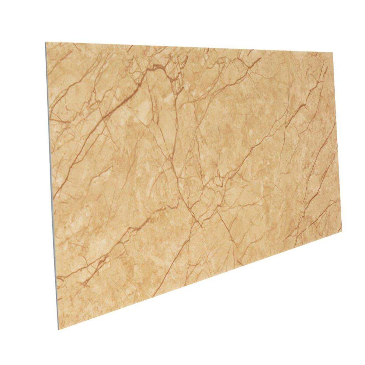 Самоклеюча плитка для стін PET Римський Мармур бежевий 300х600х2 мм 3Д-панелі пластикові настінні