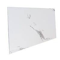 Плитка стінова самоклейка PET Білий Мармур сірі смуги 300х600х2 мм 3Д-панелі для стін пластик для скіналі