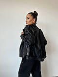 Жіноча куртка - косуха з еко шкіри новинка 2024, фото 2