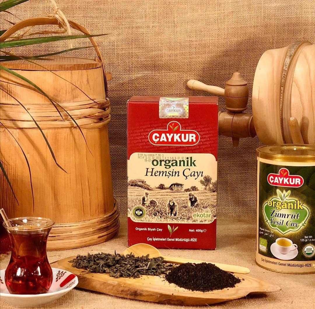 Турецький органічний чорний чай Caykur Organik Hemsin 400 г, моночай, розсипчастий дрібнолистовий чай