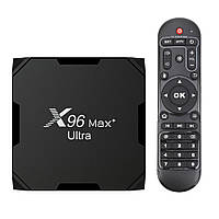 Смарт ТВ приставка X96 MAX Plus Ultra 4/32Gb андроид приставка для онлайн телевидения