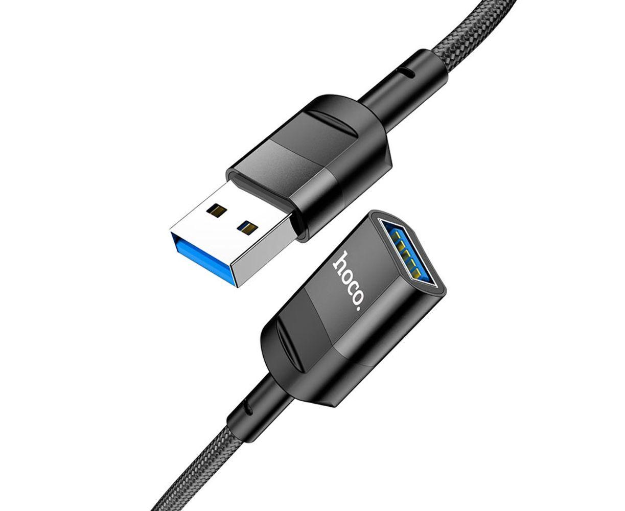 USB подовжувач Hoco U107 USB3.0 Black 1.2M, фото 2
