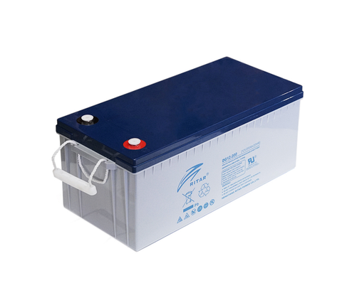 Акумуляторна батарея GEL RITAR DG12-200, Gray Case, 12V 200.0 Ah ( 522 х 240 х 219 (224) ) Q1, фото 1