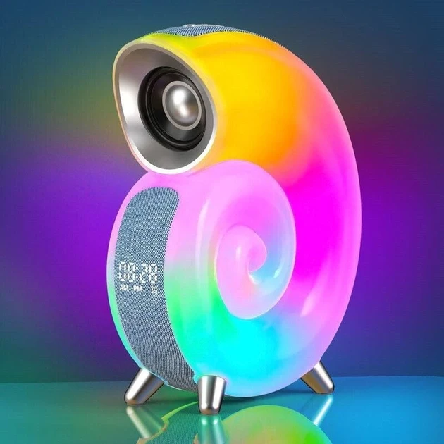 RGB світильник портативна Bluetooth колонка Равлик 4в1 2000mAh, фото 1