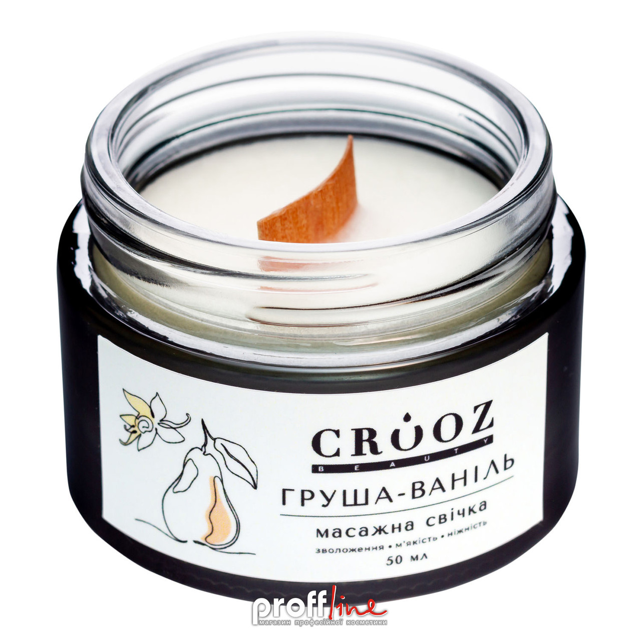Масажна свічка Crooz із ароматом Груша-ваніль 50 мл