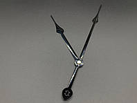 Часовые стрелки черные металлический для изготовления настенных часов 2 стрелки минутная 16 см, часовая 13 см