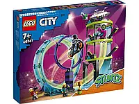 Конструктор LEGO City Stuntz Невероятная задача для каскадеров 385 деталей (60361)