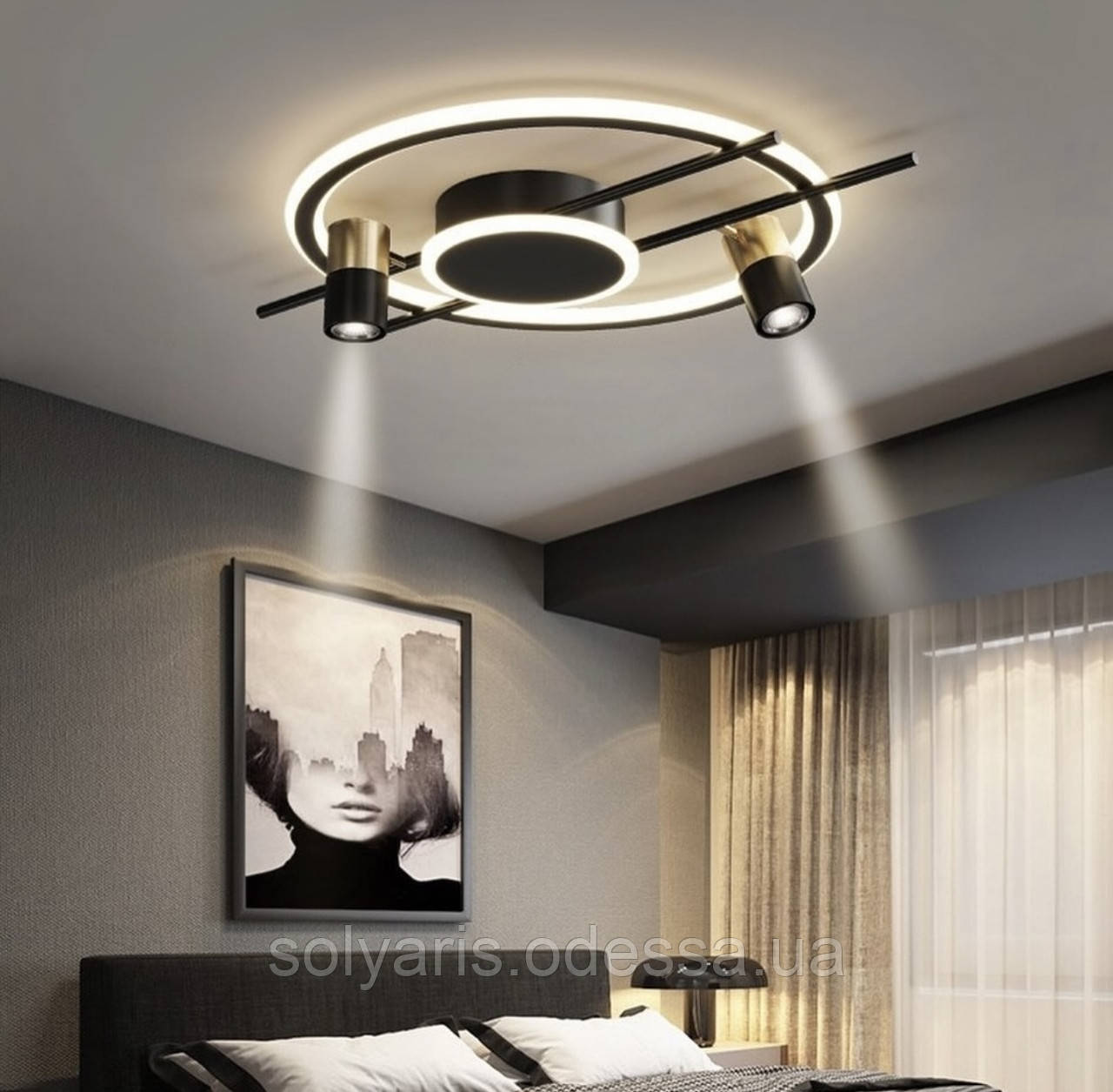 Люстра потолочна лофт 22936/2+слід, фото 1