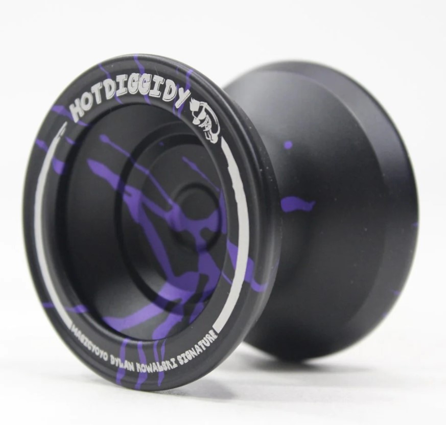 Металеве йойо Magicyoyo Hotdiggidy Чорно-фіолетовий, фото 1