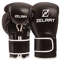 Боксерські рукавиці Zelart 10унцій (чорні)