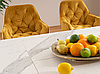 Стіл ARMANI CERAMIC білий ефект мармуру/ чорний мат 160(220)X90, фото 7