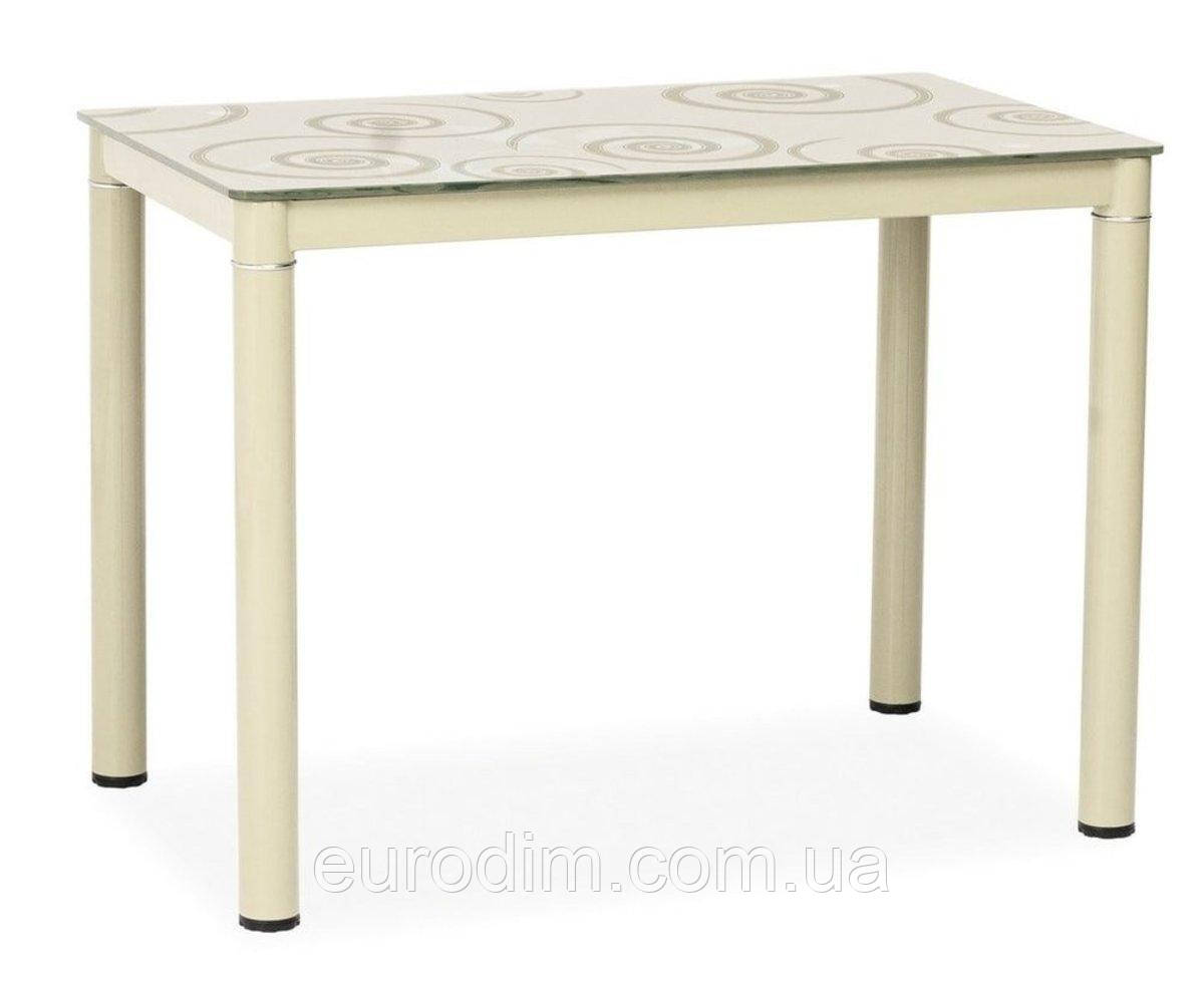 Стіл DAMAR крем/крем каркас 80X60