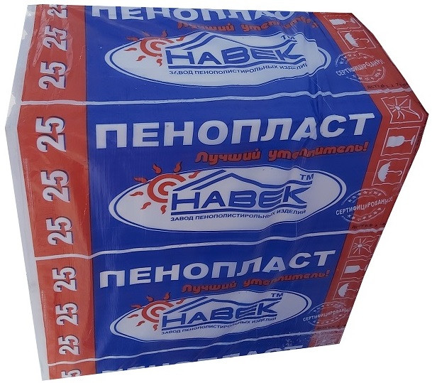 Пінопласт ПСБ-25 Навік (1000х1000х40мм)