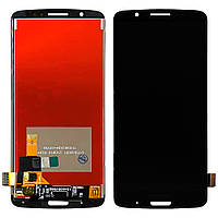 Дисплей (екран) Motorola Moto G6 Plus XT1926 з сенсором чорний