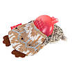 Іграшка для собак Сова з пискавкою GiGwi Plush, текстиль, 10 см, фото 3