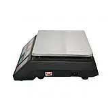 Торгові ваги Grunhelm GSC‑051 до 50 кг платформа з нержавіючої сталі живлення від мережі та акумулятора ЖК-дисплей, фото 4