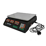 Торгові ваги Grunhelm GSC‑051 до 50 кг платформа з нержавіючої сталі живлення від мережі та акумулятора ЖК-дисплей, фото 3