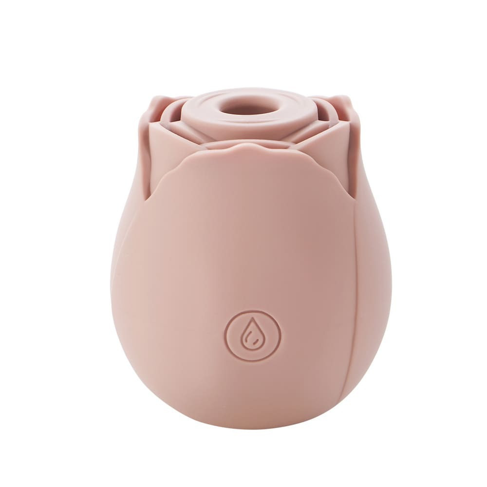 Вакуумний стимулятор клітора у вигляді троянди Sweet Em Velvet Lure, бежевий, фото 1