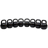 Гиря 30 кг сталева фарбована чорна Zelart TA-7795-30, фото 9