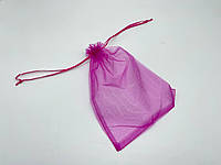 Подарочные прозрачные мешочки из органзы цвет "фиолет". 17х23см