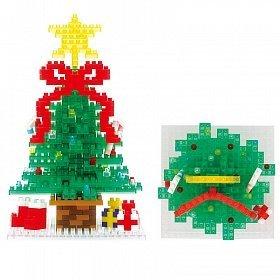Міні конструктор Nanoblocks Новорічна ялинка, фото 1