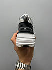 Жіночі кросівки Nike M2K Tekno шкіряні сірі Найк М2К Текно весняні осінні, фото 2