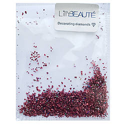 Стружка для дизайну нігтів Lilly Beaute Decorating diamonds, червона
