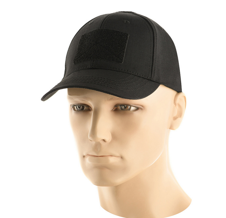 Бейсболка кепка тактична M-Tac Elite Flex Rip-Stop Army Black 40523002