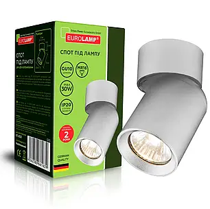 Точковий LED світильник Eurolamp для ламп GU10 білий LH1-LED-GU10(white)new, фото 1