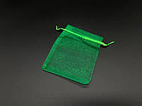 Подарочные мешочки из органзы. Цвет зелений. 9х12см