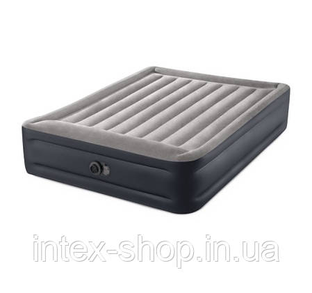 Надувне ліжко з вбудованим насосом intex 64136 (203х152х42), фото 1