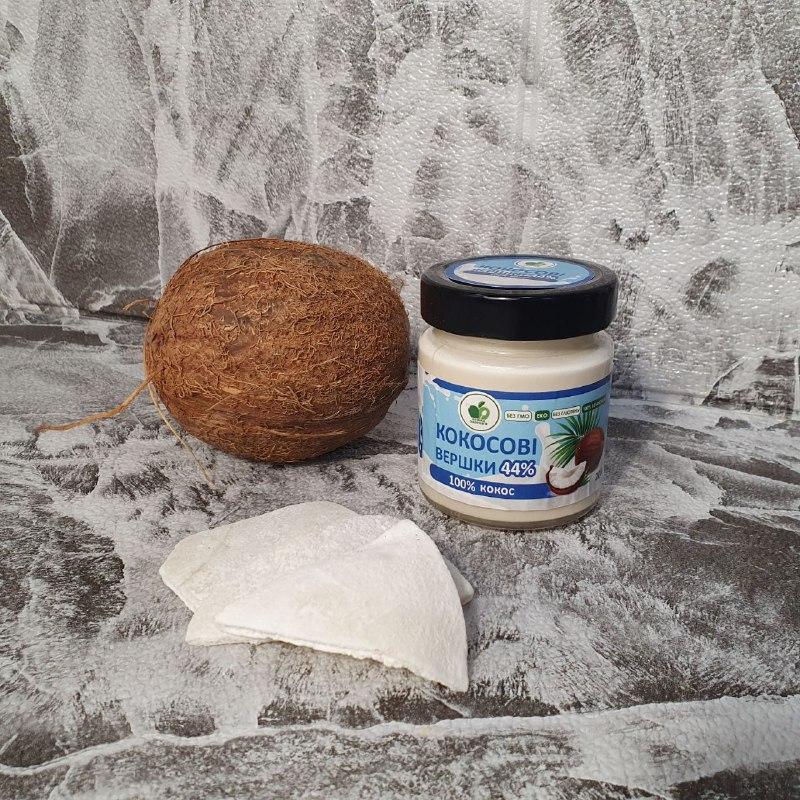 Органические кокосовые сливки 200 гр без лактозы Сливки веганские натуральные без сахара и ГМО 44% жирности - фото 4 - id-p2113331035