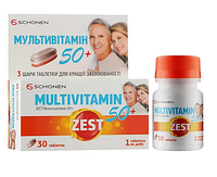 ЗЕСТ МУЛЬТИВІТАМІН 50+, таблетки №30