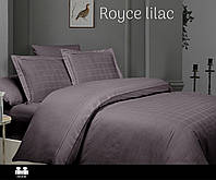 Постельное белье сатин Delux евро размер First Choice Royce lilac