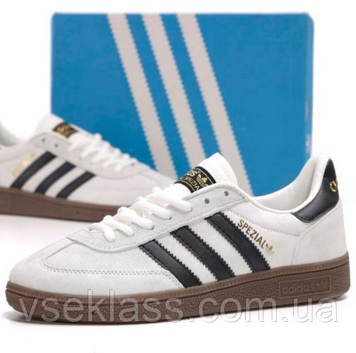 41-45 Adidas Spezial светло серые мужские кроссовки замшевые Адидас ...