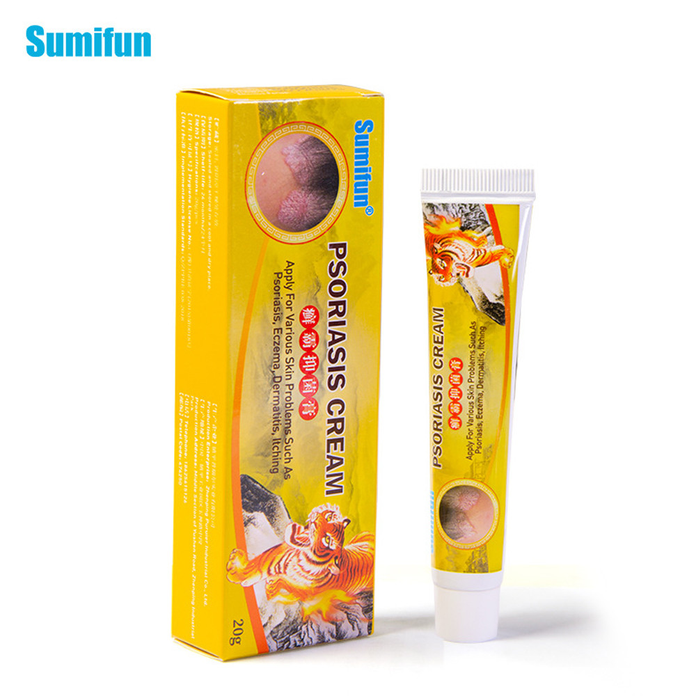 Крем від псоріазу, крем від екземи та інших шкірних захворювань Sumifun Psoriasis Cream 20 грам, фото 1