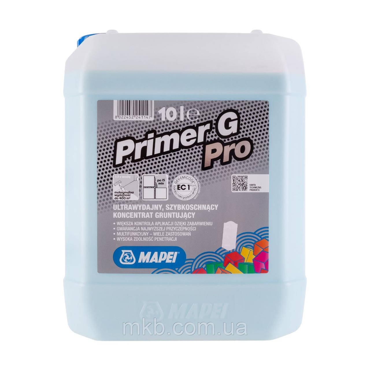 Ґрунт-концентрат MAPEI Primer G Pro, 10 л (098810)