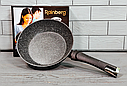 Універсальна сковорода 24 см із мармуровим антипригарним покриттям Rainberg RB-763/Соворода для всіх плит, фото 6