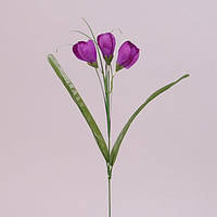 Цветок Крокус темно-фиолетовый 12шт 73278