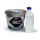 Фарба для плитки епоксидна Lava™ 4.5кг Жовтий plastall, фото 3