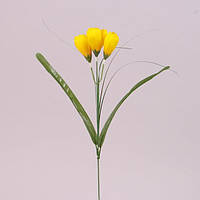 Цветок Крокус желтый 12шт 73276