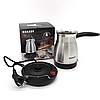 Електрична кавоварка-турка 600 мл, 600 Вт, Marado MA-1628 / Електротурка / Металева електрична турка, фото 10