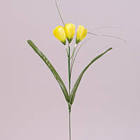 Цветок Крокус светло-желтая 12шт 73275