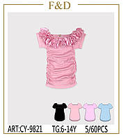 Блуза для девочек оптом, F&D, 6-14 лет, арт. CY-9821