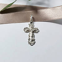 Серебряный крестик Ажурный крест с распятием Черненное серебро 925 пробы 3105р 2.30г