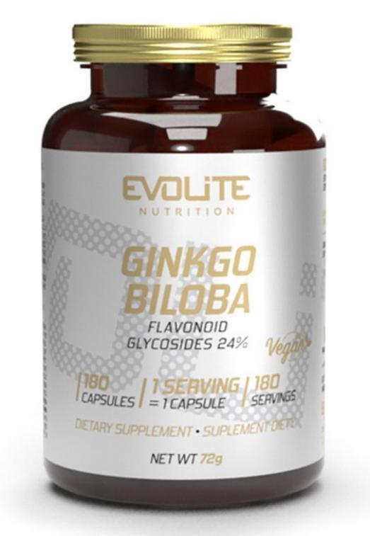 Гінкго білоба Evolite Nutrition Ginkgo Biloba 180 капсул