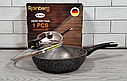 Універсальна сковорода 26 см із мармуровим антипригарним покриттям Rainberg RB-764/Соворода для всіх плит, фото 4