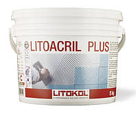 Дисперсионный клей LITOKOL LITOACRIL PLUS 5 кг белый (LACR0005)